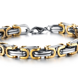 18k Plated Gold Double Layer Chain Bracelet