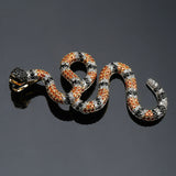 Full Rhinestone Snake Style Pendant