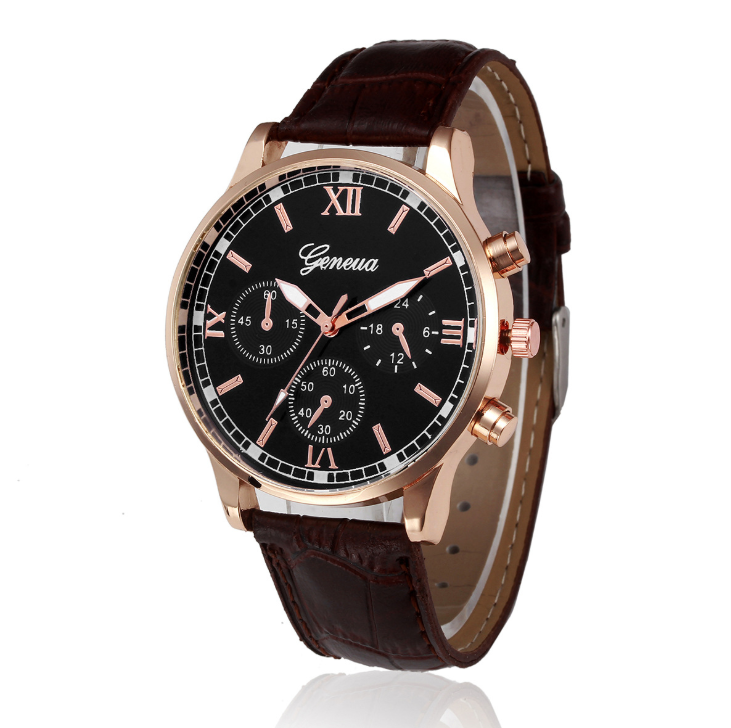 Reloj de cuero casual de lujo