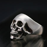 925-Sterling Silver Smooth Skull Ring