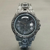 Luxury Round Dial Rhinestone Watch