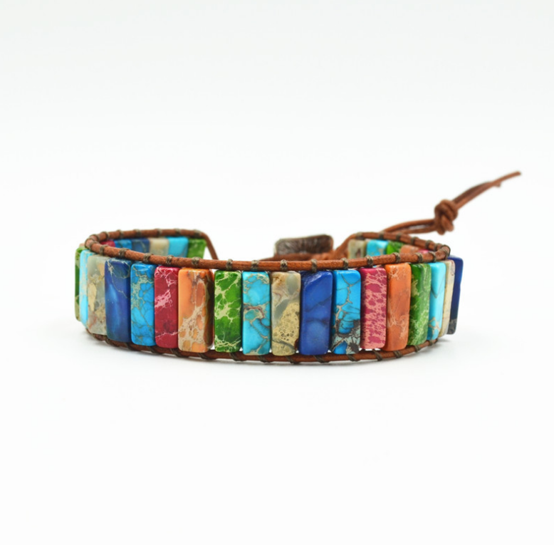 Ethnic Colorful Imperial Stone Bracelet