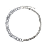 Acrylic Cuban Chain Titanium Steel Necklace