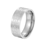 Stainless Steel Arrow Carved Ring