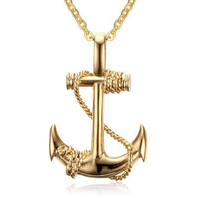 Collier de chaîne en acier inoxydable croix