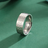 Stainless Steel Arrow Carved Ring