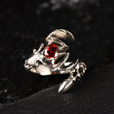 925 Sterling Silver Scorpion Style Ring