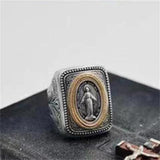Ancient Holy Mary Design Ring