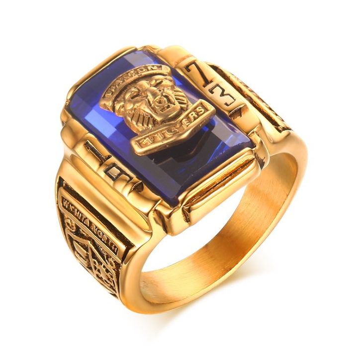 El anillo de acero de titanio Tiger Walton de 1973 