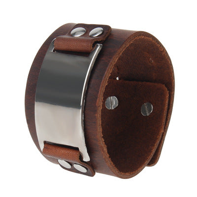 Vintage Leather Men Bracelet