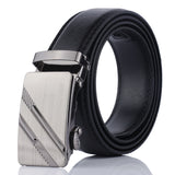 Square Iron Buckle Leather Belt