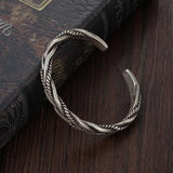 Rope Combination Woven Cuff Bracelet