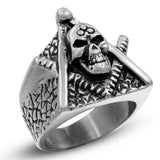 Triangle Skull Stainless Steel Ring