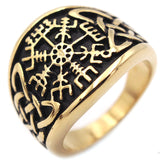 Retro Viking Symbol Copper Ring