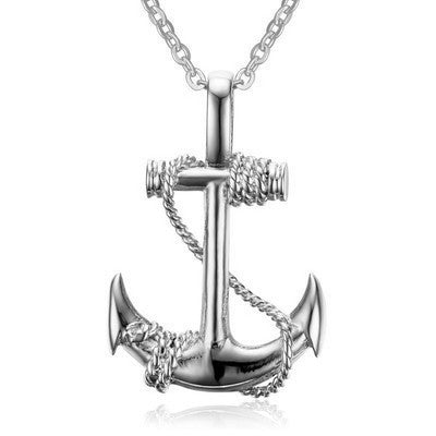 Collier de chaîne en acier inoxydable croix