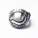 The Closed Eye Sterling Silver Ring