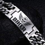 Biker Letter Double Chain Bracelet