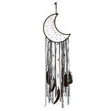 Hand woven tapestry Moon Shape Decoration