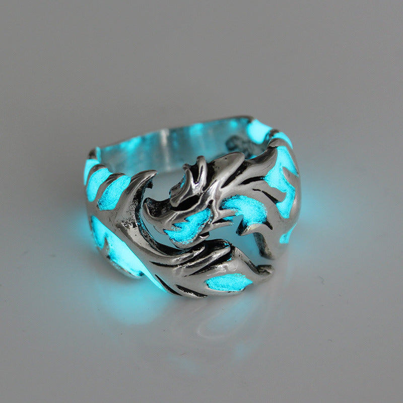 Dragon Geometric Pattern Luminous Ring