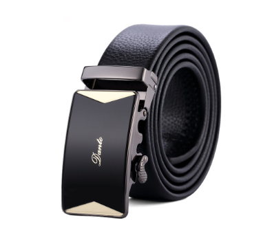 Elegant Automatic Alloy Buckle Leather Belt