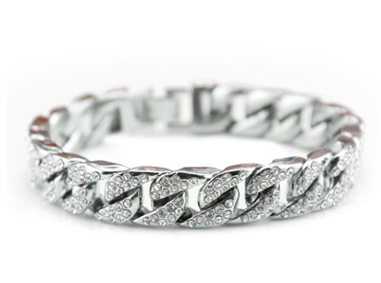 Bracelet en alliage de chaîne de trottoir luxueuse