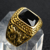 Luxurious Plated Steel Dragon Shape Ring