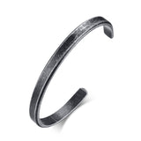Vintage Natural Finishing Steel Cuff Ring