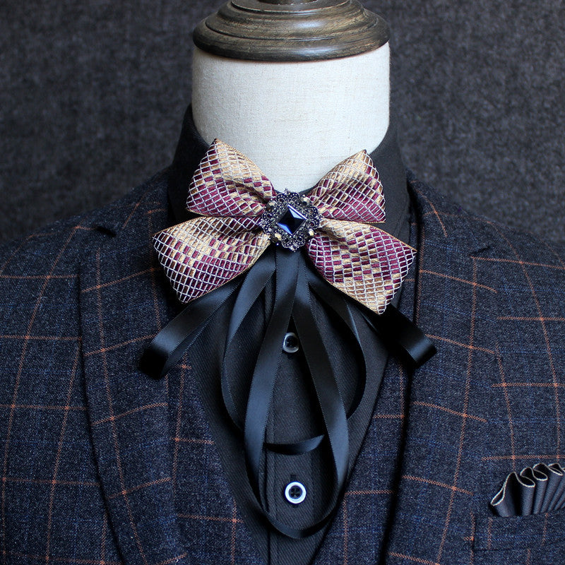 Geometric Patterned Butterfly Tie