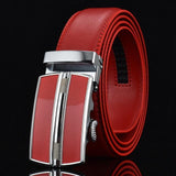 Split Style Automatic Buckle Leather Belt