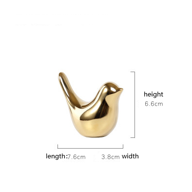Golden Bird Soft Decorations