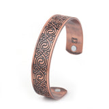 Geometric Design Magnetic Alloy Cuff Bracelet