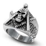 Triangle Skull Stainless Steel Ring