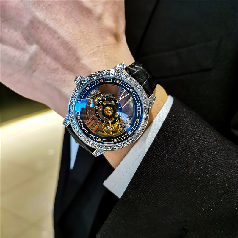Hollow Roman Number Design Watch
