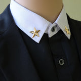 Casual Office Look Star Collar Brooches