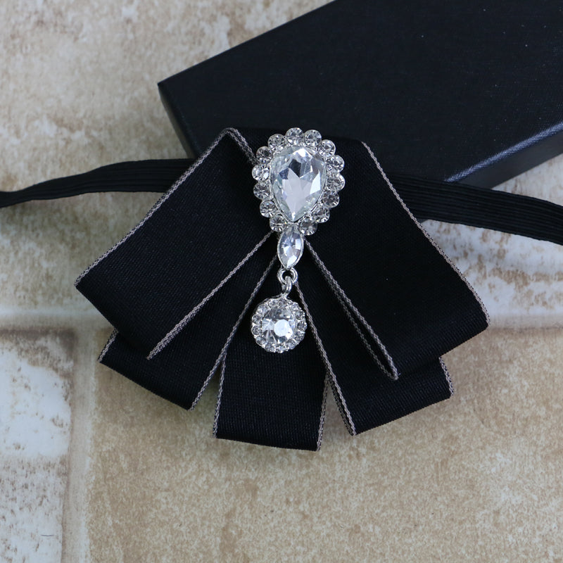 Drop Dangle Applique Ribbon Tie
