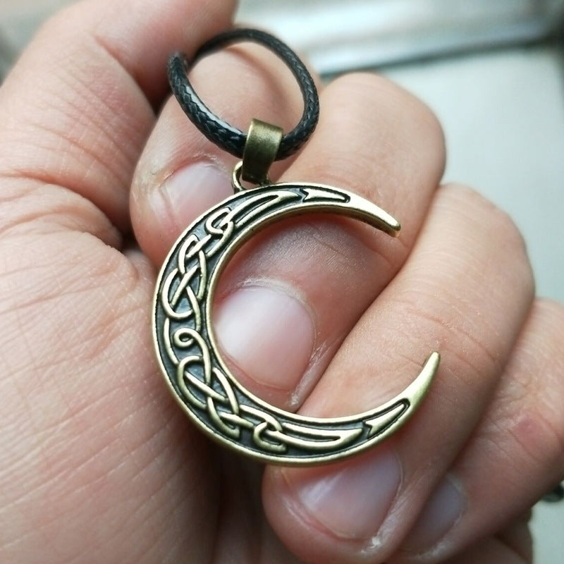 قلادة أنيقة من سبائك الزنك سحر القمر