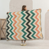 Bohemian Knitted Style Sofa Blanket