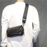 Black Wide Band Shoulder Bag