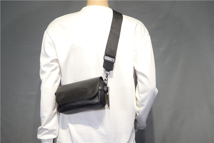 Black Wide Band Shoulder Bag