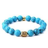 Buddha Charm Blue Stone Bracelet
