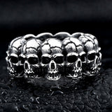 Retro Gothic Skull Alloy Ring