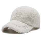 Solid Wool Thickened Warm Baseball Cap