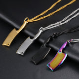 Butcher Knife Glare Stainless Steel Necklace