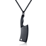 Butcher Knife Glare Stainless Steel Necklace