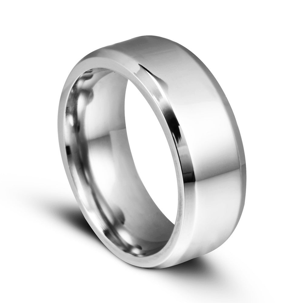 Minimalist Solid Titanium Steel Ring
