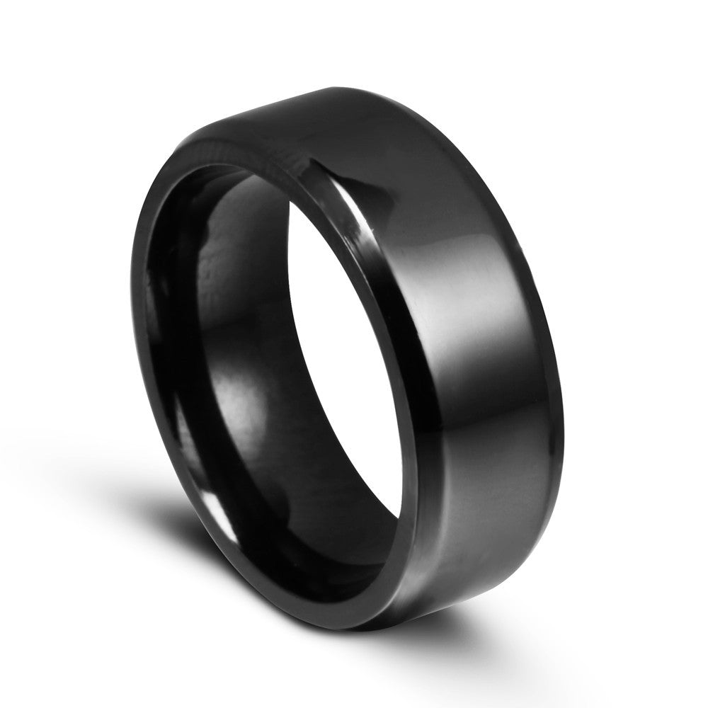 Minimalist Solid Titanium Steel Ring