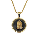 Round Vintage Bergamot Pendant Necklace