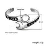 Stainless Steel Wrench Design Bracelet