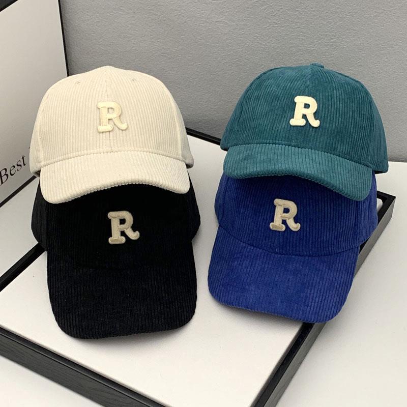 Cap With R Letter Letter R Embroidery Solid Cap – Taraiga