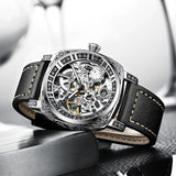 Casual Automatic Mechanical Leather Watch